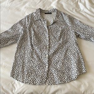 Blouse-shrunk 0x size-would fit shorter women well